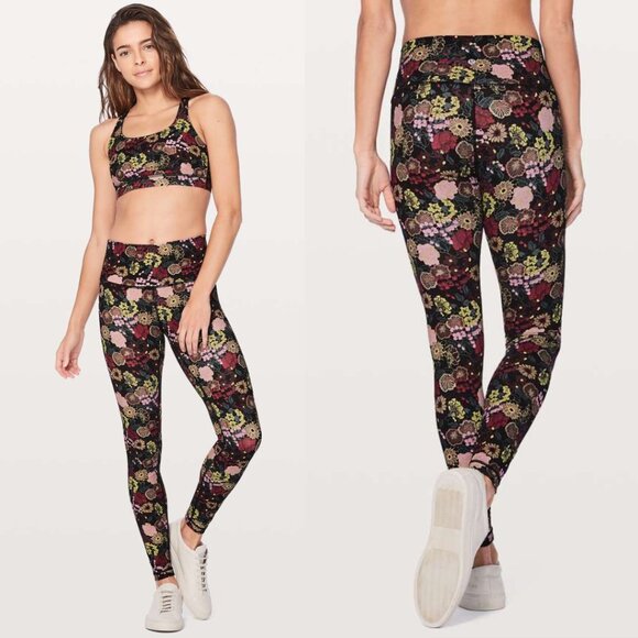 Lululemon Floral Printed Luxtreme High Rise Wunder Under Leggings 26" - Picture 8 of 8